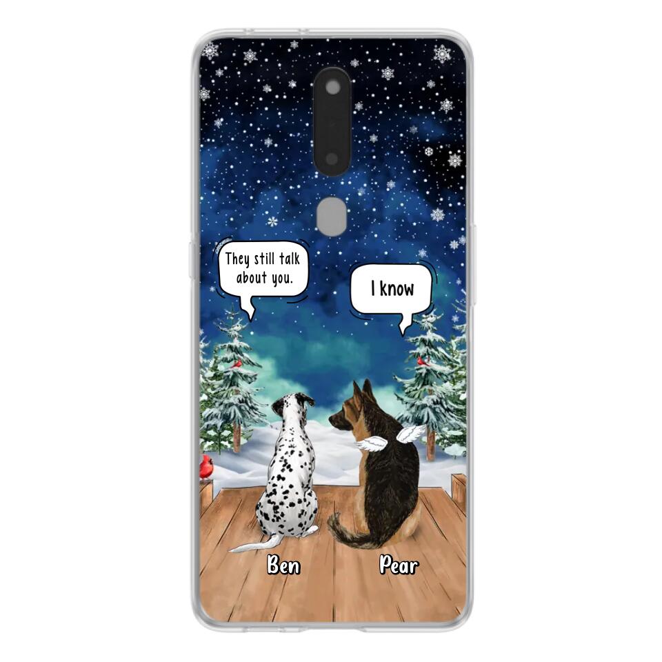 Personalized Memorial Pet Phone Case - Up to 5 Pets - Memorial Gift Idea For Dog/Cat Lovers - They Still Talk About You - Case For Oppo, Xiaomi & Huawei