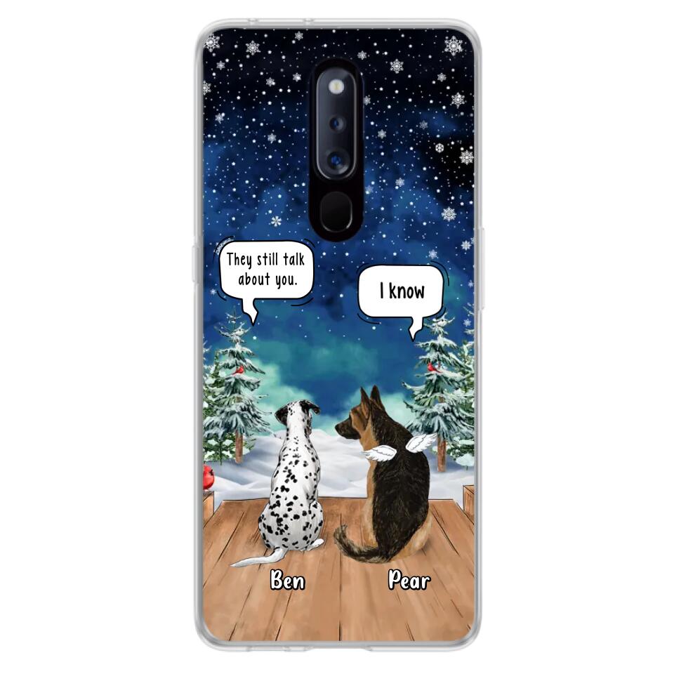 Personalized Memorial Pet Phone Case - Up to 5 Pets - Memorial Gift Idea For Dog/Cat Lovers - They Still Talk About You - Case For Oppo, Xiaomi & Huawei