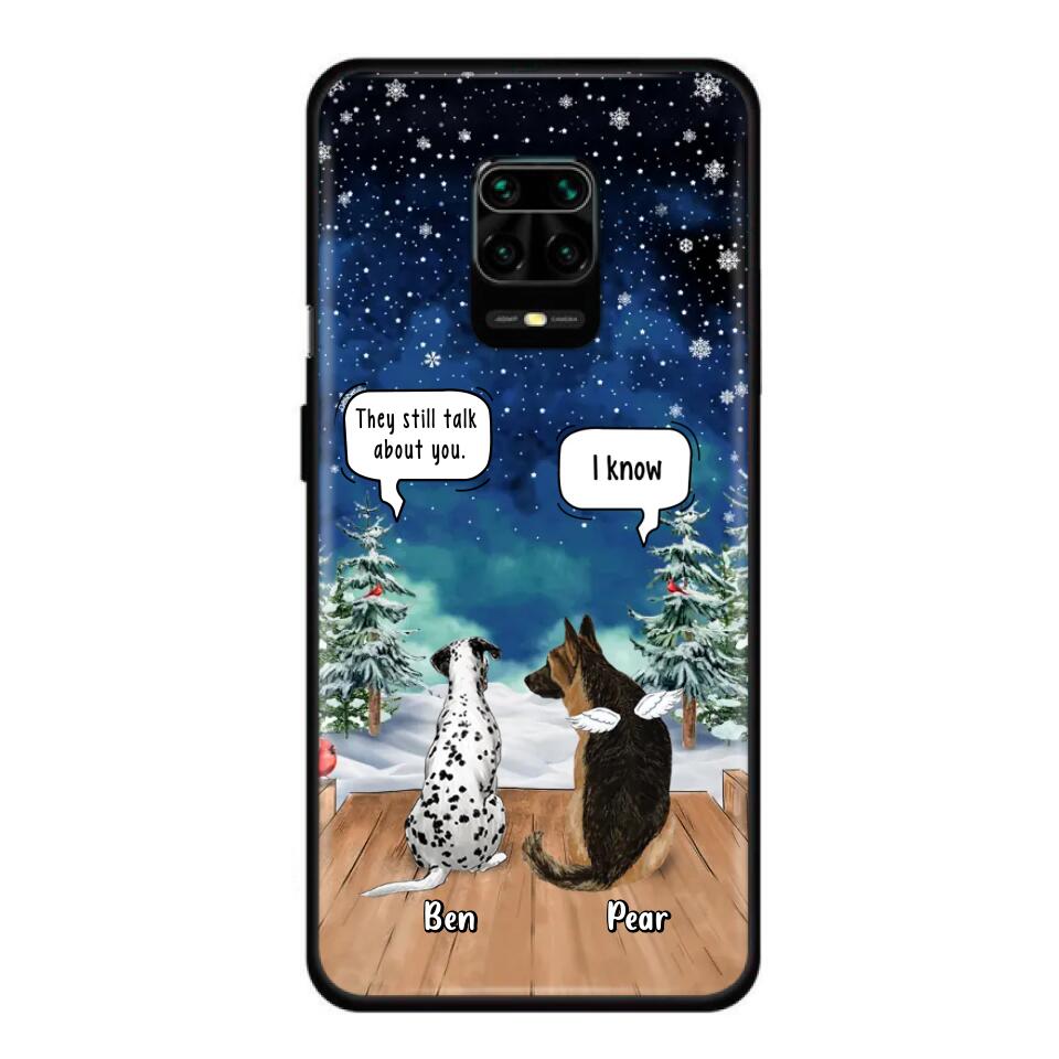 Personalized Memorial Pet Phone Case - Up to 5 Pets - Memorial Gift Idea For Dog/Cat Lovers - They Still Talk About You - Case For Oppo, Xiaomi & Huawei