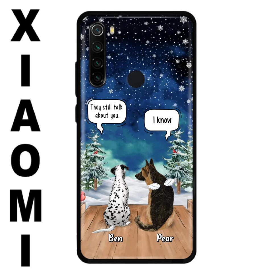 Personalized Memorial Pet Phone Case - Up to 5 Pets - Memorial Gift Idea For Dog/Cat Lovers - They Still Talk About You - Case For Oppo, Xiaomi & Huawei