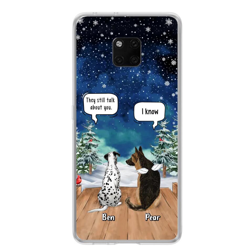 Personalized Memorial Pet Phone Case - Up to 5 Pets - Memorial Gift Idea For Dog/Cat Lovers - They Still Talk About You - Case For Oppo, Xiaomi & Huawei