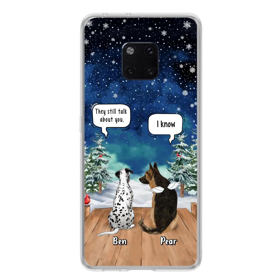 Personalized Memorial Pet Phone Case - Up to 5 Pets - Memorial Gift Idea For Dog/Cat Lovers - They Still Talk About You - Case For Oppo, Xiaomi & Huawei