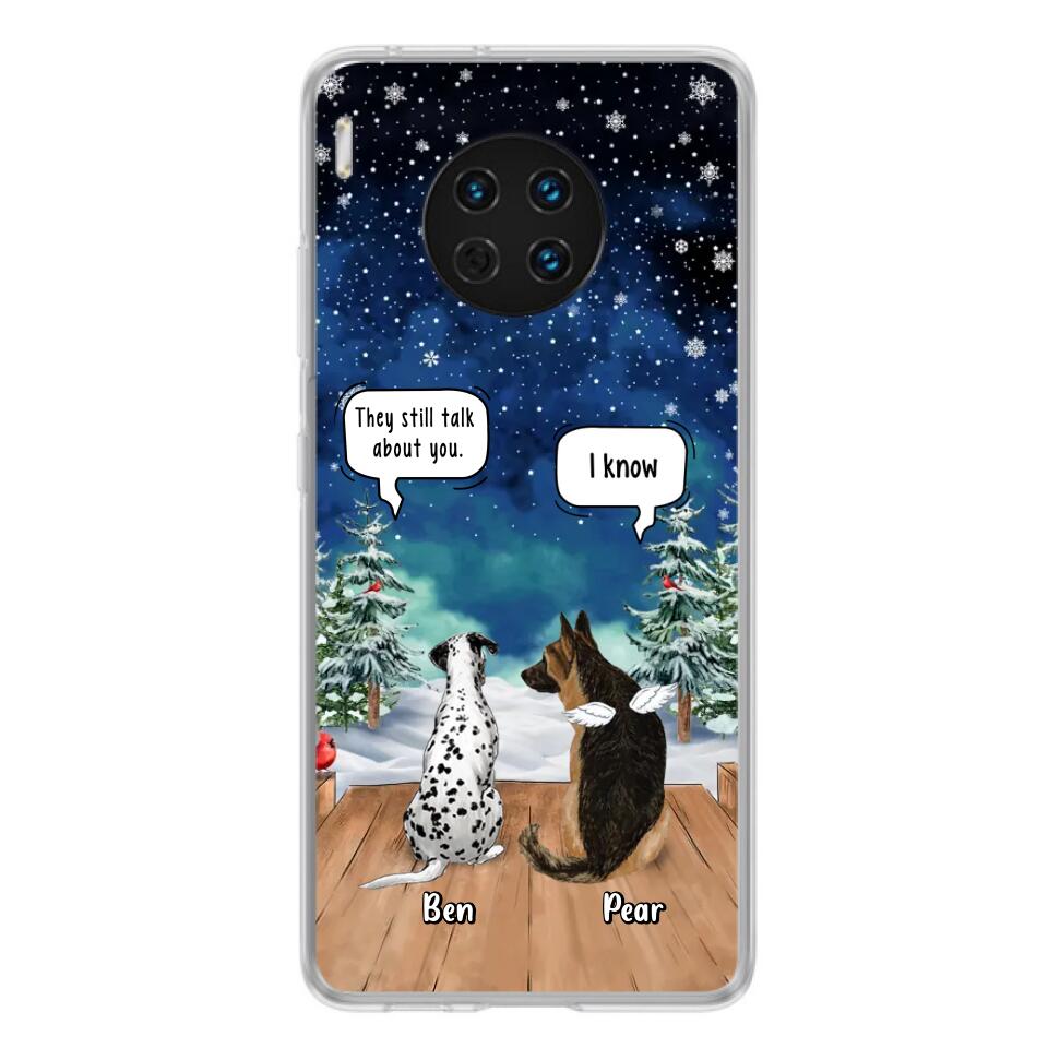 Personalized Memorial Pet Phone Case - Up to 5 Pets - Memorial Gift Idea For Dog/Cat Lovers - They Still Talk About You - Case For Oppo, Xiaomi & Huawei