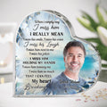 Personalized Memorial Acrylic Plaque - Upload Photo - Memorial Gift Idea For Christmas - I Miss Him So Much