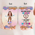 Personalized Hippie Wine Tumbler - Best Gift For Hippies - On A Dark Desert Highway Cool Wind In My Hair