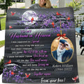 Personalized Widowed Quilt/Fleece Blanket - Upload Photo - Memorial Gift Idea - To My Husband In Heaven
