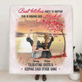 Personalized Friends Fleece Throw Blanket/Quilt - Up to 4 Friends - Gift Idea For Friends/Sisters/Besties