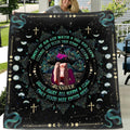 Personalized Wicca Fleece Throw Blanket/Quilt - Gift Idea For Halloween, Witch, Wicca Decor, Pagan Decor - Only Good May Enter Here