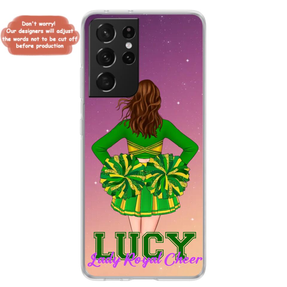 Personalized Cheerleading Phone Case - Birthday Gift For Cheerleading Coach, Cheerleader - Case For iPhone And Samsung