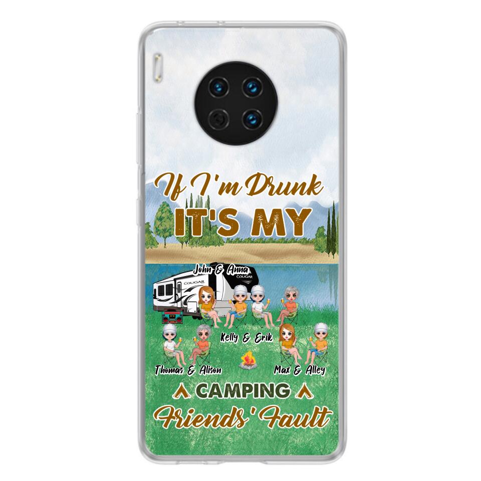 Personalized Camping Friends Phone Case - Up to 8 People - Gift Idea For Camping Lover - Case For Xiaomi, Oppo & Huawei