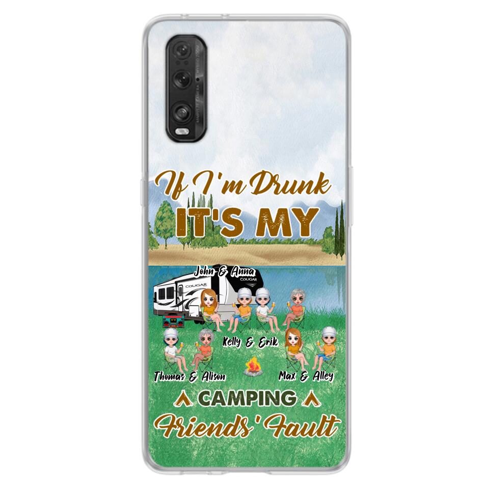Personalized Camping Friends Phone Case - Up to 8 People - Gift Idea For Camping Lover - Case For Xiaomi, Oppo & Huawei