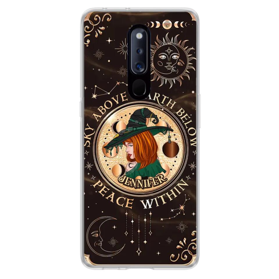 Custom Personalized Witch Phone Case - Gift Idea For Girl - Wiccan Decor/Pagan Decor - As Above So Below - Cases For Xiaomi, Oppo And Huawei