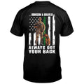 Personalized Upload Photo T-shirt - Design On Back Side - Gift Idea For Veteran/ Birthday - Always Got Your Back