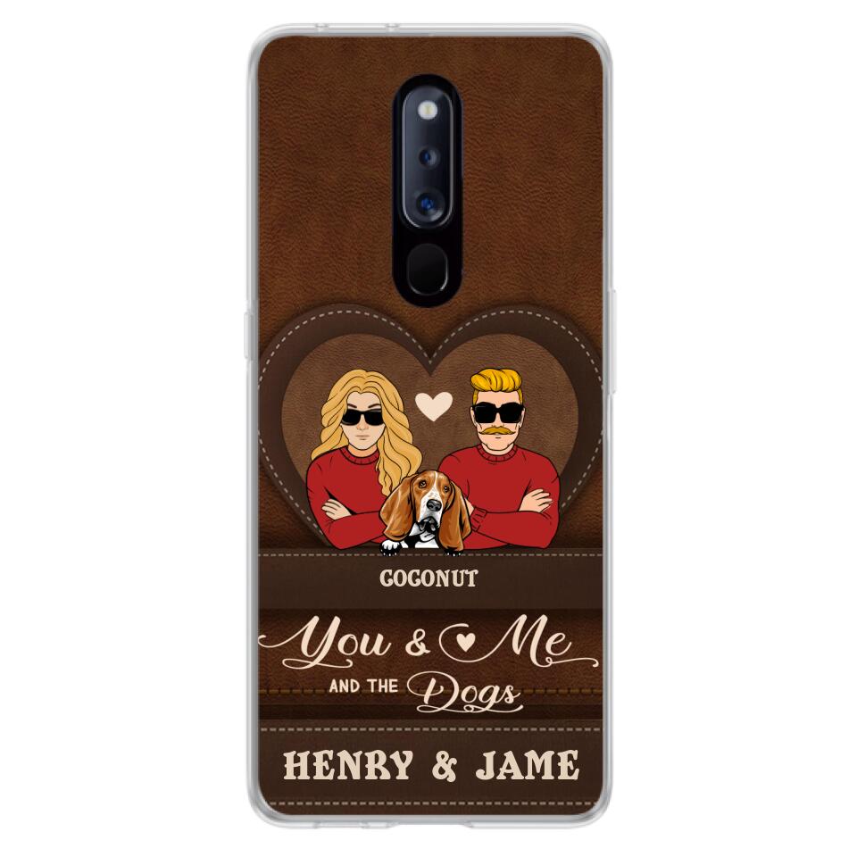 Personalized You & Me And The Dogs Phone Case - Up to 5 Dogs - Valentine's Day Gift Idea For Couple/Dog Lover - Case For Xiaomi, Oppo And Huawei