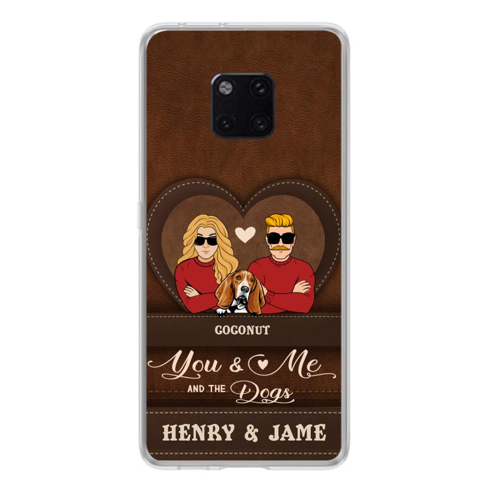 Personalized You & Me And The Dogs Phone Case - Up to 5 Dogs - Valentine's Day Gift Idea For Couple/Dog Lover - Case For Xiaomi, Oppo And Huawei
