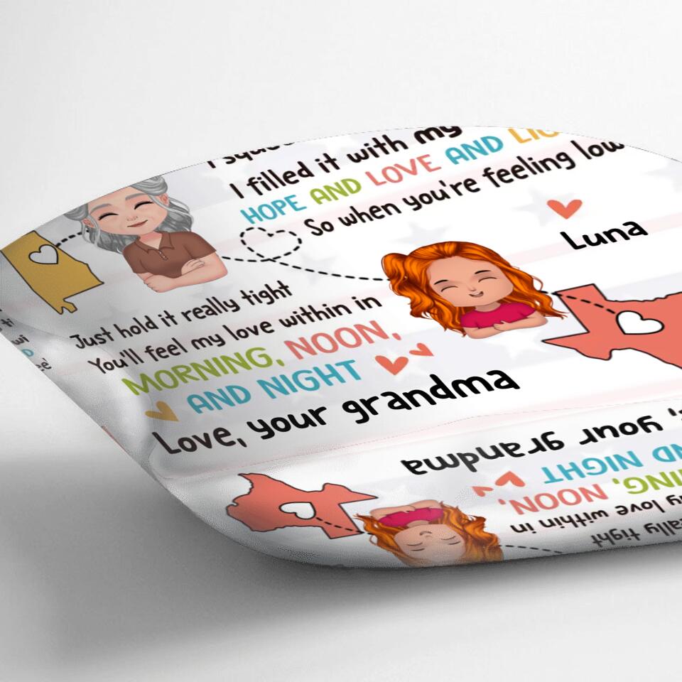 Personalized Feel My Love Pillow Cover/Fleece Blanket/Quilt - Gift Idea For Grandchild - To My Granddaughter