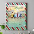 Personalized Memorial Family Canvas - Memorial Gift Idea For Family Members - Up to 4 People - A Letter From Heaven