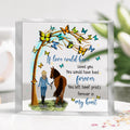 Personalized Memorial Horse Square Acrylic Plaque - Memorial Gift Idea For Horse Lovers/Horse Owners - If Love Could Have Saved You, You Would Have Lived Forever