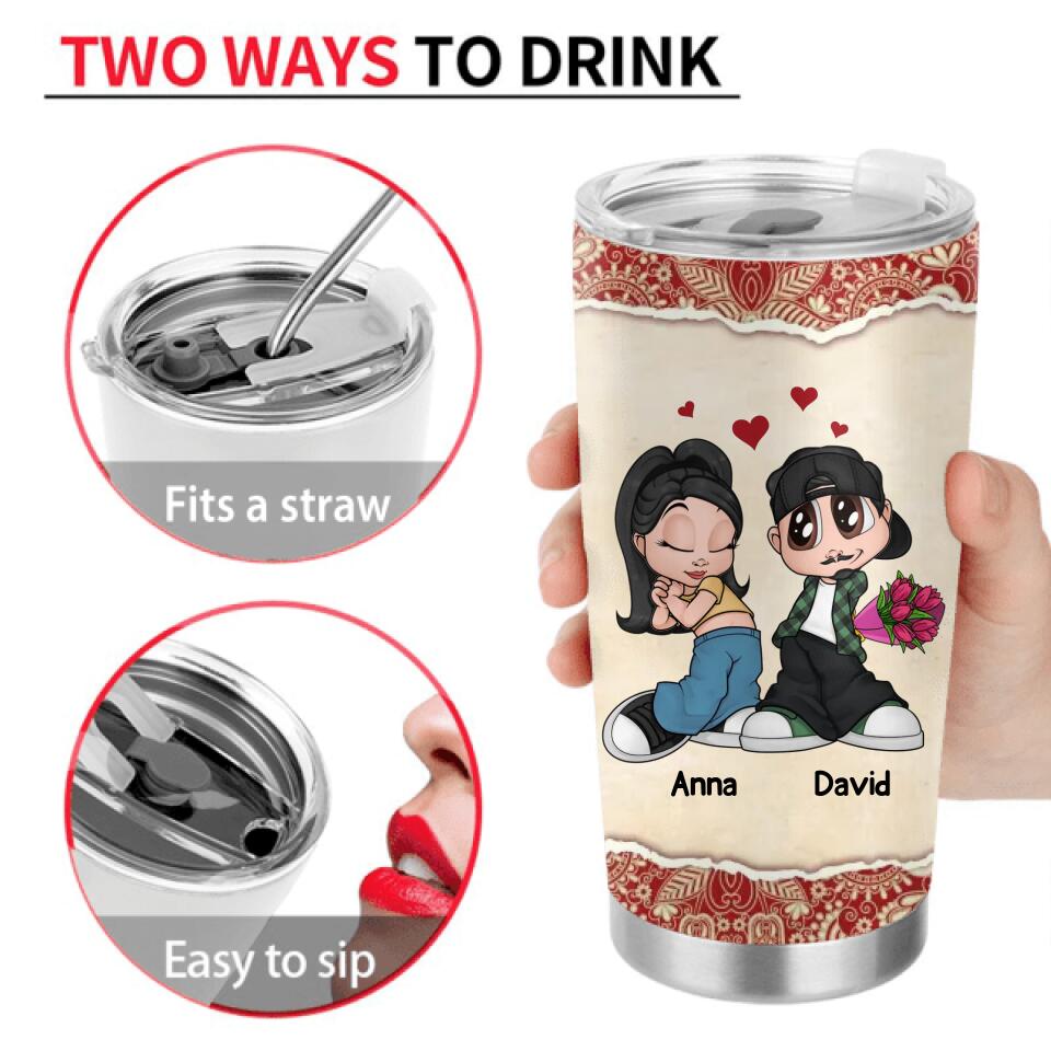 Personalized Chicano Couple Tumbler - Gift Idea For Couple/Mother's Day Gift For Wife From Husband - You're The Only One I Want To Annoy For The Rest of My Life