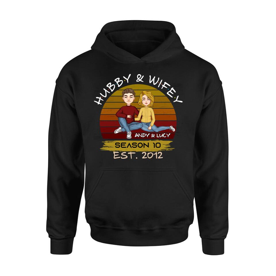 Personalized Couple Shirt - Gift Idea For Couple/Mother's Day Gift From Husband - Hubby & Wifey
