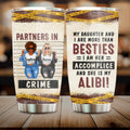 Personalized Besties/Sisters Tumbler - Gift Idea For Friends/Sisters/Mom & Daughter - My Daughter And I Are More Than Besties