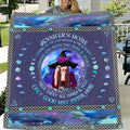 Personalized Witch Fleece Throw Blanket/Quilt - Gift Idea For Witch Lovers - Only Good May Enter Here