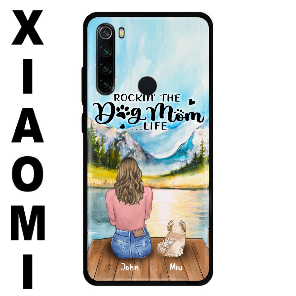 Personalized Dog Mom Phone Case - Gifts For Dog Lover With Up to 7 Dogs - Rockin' The Dog Mom Lifess