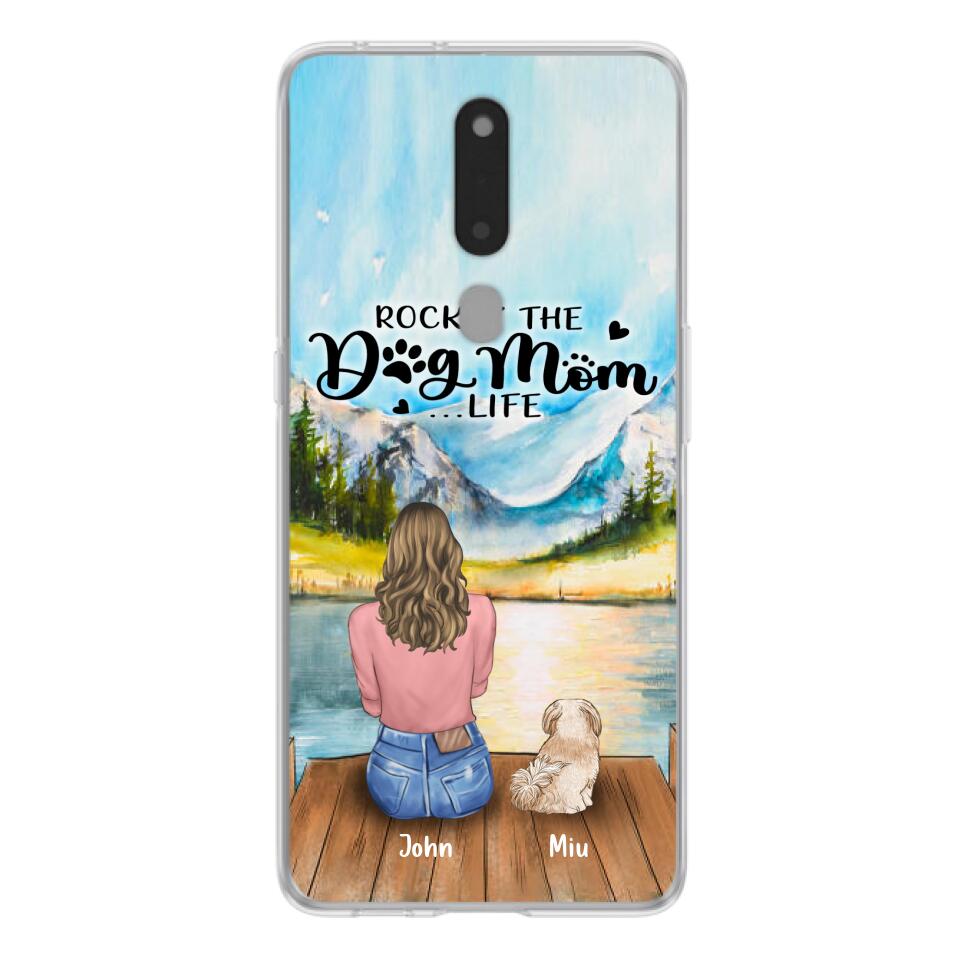 Personalized Dog Mom Phone Case - Gifts For Dog Lover With Up to 7 Dogs - Rockin' The Dog Mom Lifess
