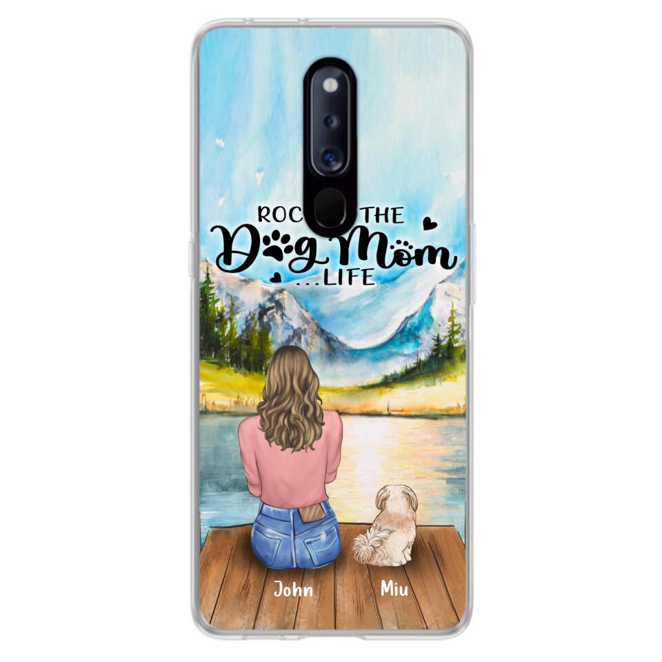 Personalized Dog Mom Phone Case - Gifts For Dog Lover With Up to 7 Dogs - Rockin' The Dog Mom Lifess