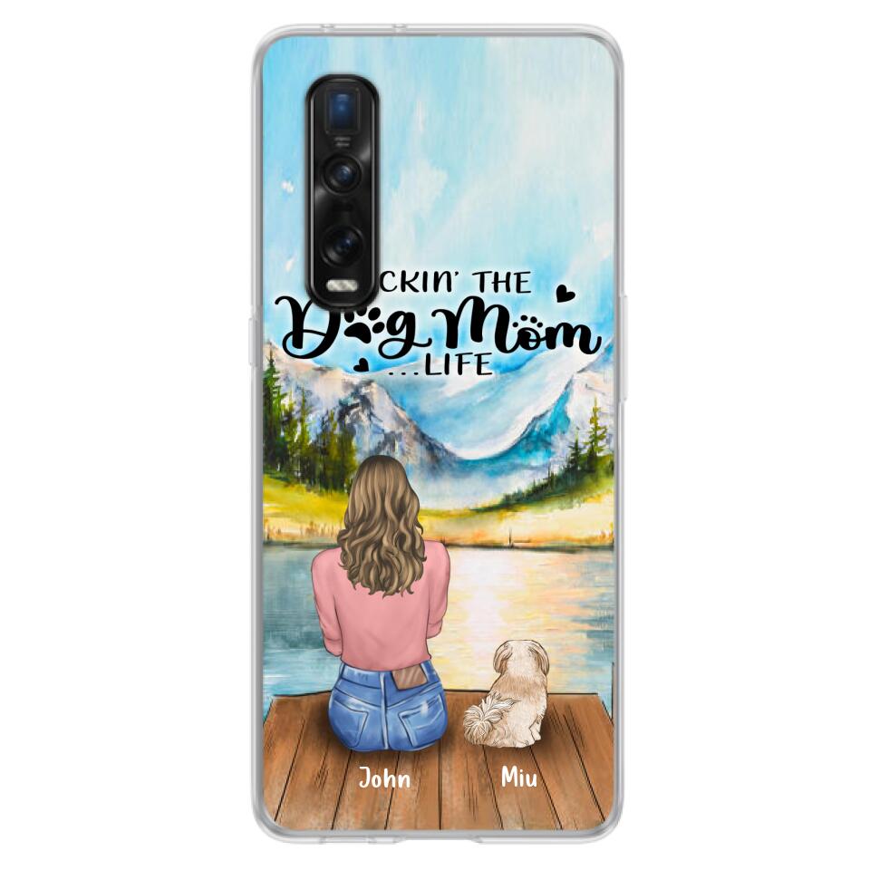 Personalized Dog Mom Phone Case - Gifts For Dog Lover With Up to 7 Dogs - Rockin' The Dog Mom Lifess