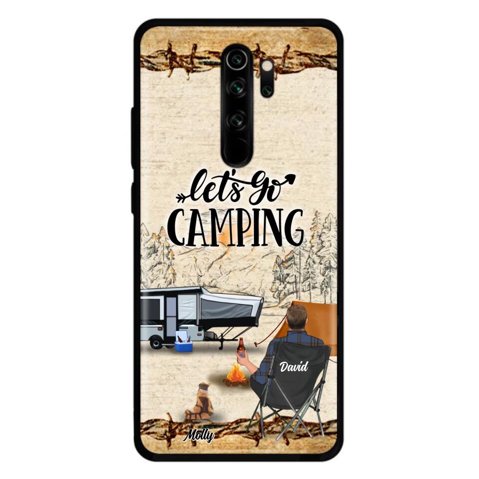Personalized Camping Phone Case - Gift Idea For Camping Lovers - Couple/Single Man/Woman With Up to 6 Pets - Let's Go Camping - Cases For Oppo, Xiaomi & Huawei