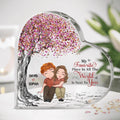 Personalized Couple Acrylic Plaque - Gift Idea For Couple/Mother's Day Gift For Wife From Husband - My Favorite Place In All The World Is Next To You