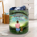 Personalized Cat Mom Laundry Basket - Gift For Cat Lovers With Up To 4 Cats - Life Is Purrfect With Cats