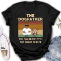 Personalized Pet Dad T-shirt/Long Sleeve/Sweatshirt/Hoodie - Up to 4 Pets - Gift Idea For Dog/Cat Lover - Fur Dad The Man The Myth The Snack Dealer