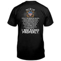 Personalized Veteran T-shirt - Gift Idea For Veteran - I Was Raised Properly
