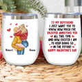 Personalized Couple Wine Tumbler - Gift Idea For Couple/Him And Her - To My Boyfriend