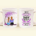 Personalized Best Friend Coffee Mug - Gift Idea For Bestie/Friend- My Best Friend May Not Be My Sister By Blood But She's My Sister By Heart