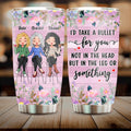 Personalized Besties Tumbler - Up to 3 Girls - Gift Idea For Friends/Besties/Sisters - If You Were Stung By A Jellyfish I Would Totally Pee On You