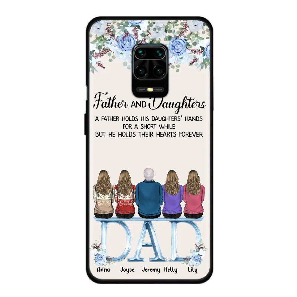 Personalized Father Phone Case - Up to 5 People - Father's Day Gift Idea For Father - Father & Daughters A Father Holds His Daughters Hands For A Short While - Case for Xiaomi/Huawei/Oppo