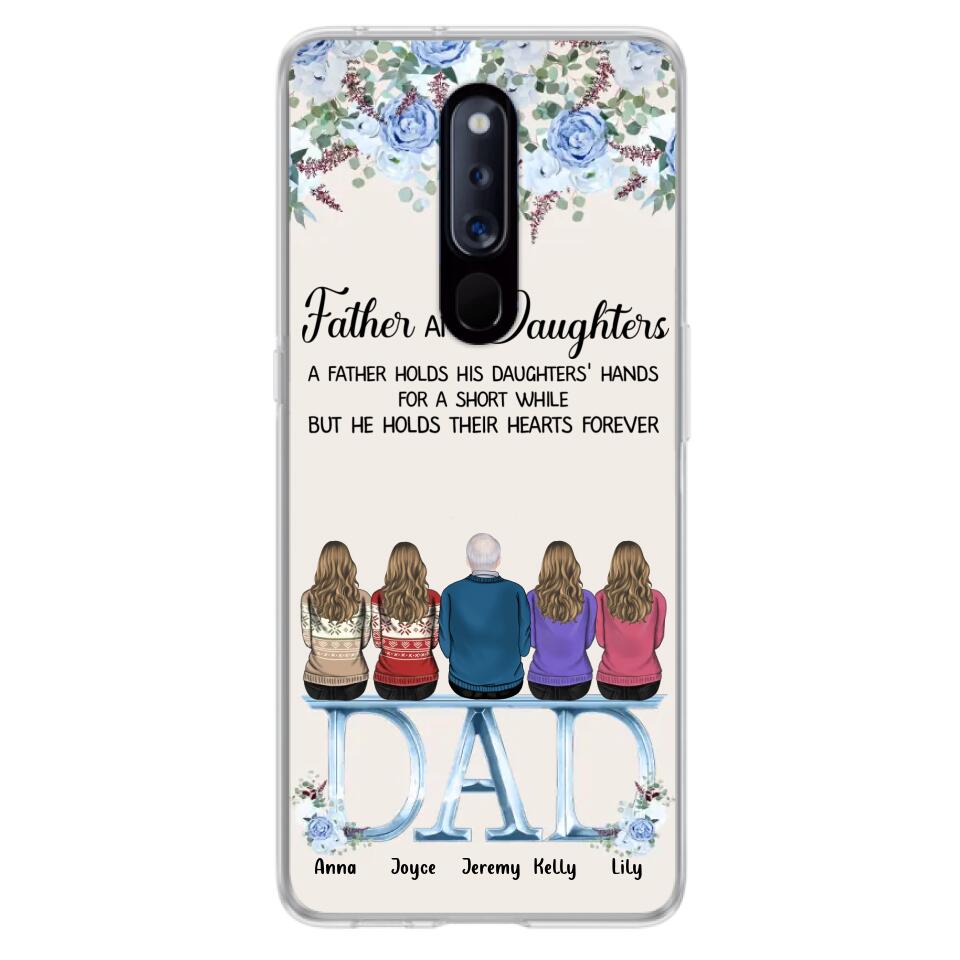 Personalized Father Phone Case - Up to 5 People - Father's Day Gift Idea For Father - Father & Daughters A Father Holds His Daughters Hands For A Short While - Case for Xiaomi/Huawei/Oppo