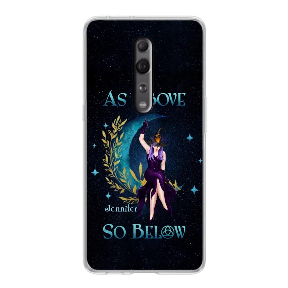Custom Personalized Witch Phone Case - Gift Idea For Witch Lovers - As Above So Below - Cases For Oppo, Xiaomi & Huawei