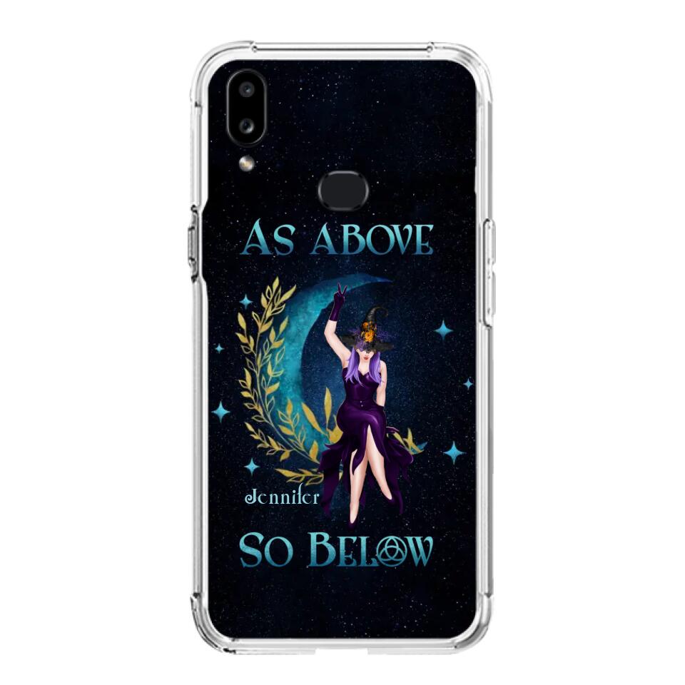 Custom Personalized Witch Phone Case - Gift Idea For Witch Lovers - As Above So Below - Cases For iPhone & Samsung
