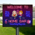 Personalized Besties Metal Sign - Up to 8 People - Gift Idea For Friends/Besties - Bring All You Drink, Drink All You Bring