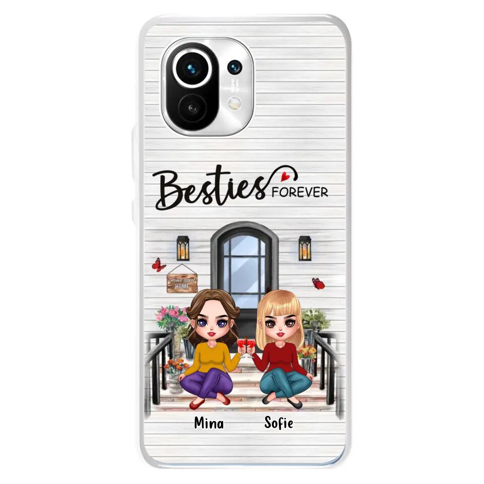 Personalized Besties Sisters Front Porch Phone Case - Up to 5 Women - Gift Idea For Friends/Besties/Sisters - Besties Forever - Case For Xiaomi/Oppo/Huawei