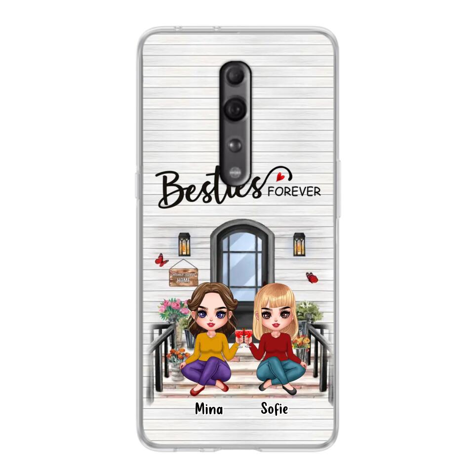 Personalized Besties Sisters Front Porch Phone Case - Up to 5 Women - Gift Idea For Friends/Besties/Sisters - Besties Forever - Case For Xiaomi/Oppo/Huawei