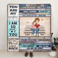 Personalized Mom & Daughter Fleece Throw Blanket/Quilt - Gift Idea For Mother's Day From Daughter  - You Are My Sunshine