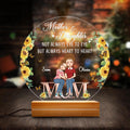Custom Personalized Mother Acrylic Night Light - Mother's Day Gift Idea From Daughter - Mother And Daughter Not Always Eye To Eye But Always Heart To Heart