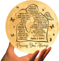 Custom Personalized Memorial Moon Lamp - Best Gift Idea For Couple - I Miss Your Everything