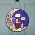 Personalized Pet Moon Memorial Circle Wall Art - Up to 4 Pets - Memorial Gift For Dog/Cat Lover - I Love You To The Moon And Back