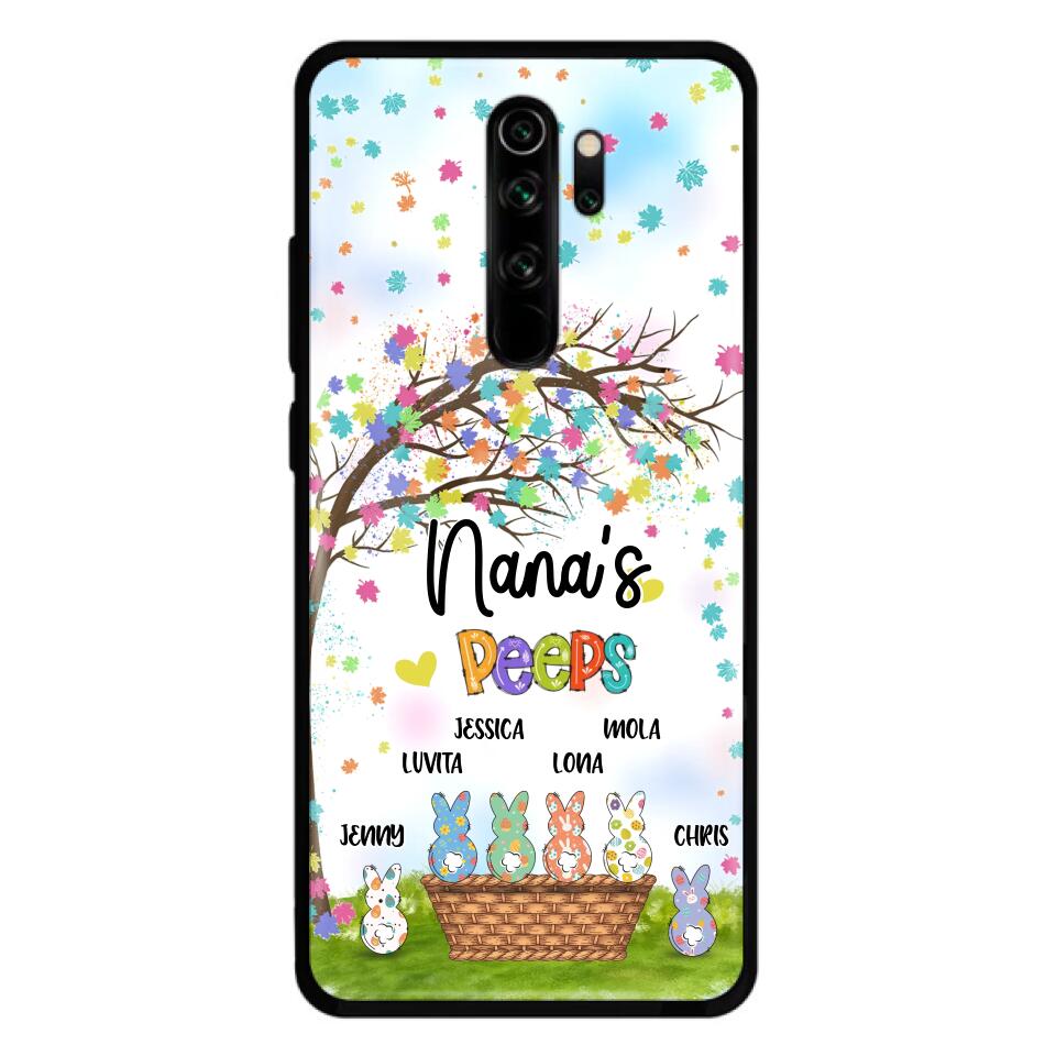 Personalized Nana's Peeps Phone Case - Gift Idea For Easter Day - Up to 6 Bunnies - Nana's Peeps - Cases For Oppo, Xiaomi & Huawei
